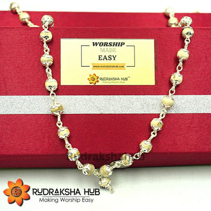 Tulsi Mala In Pure Silver Capping