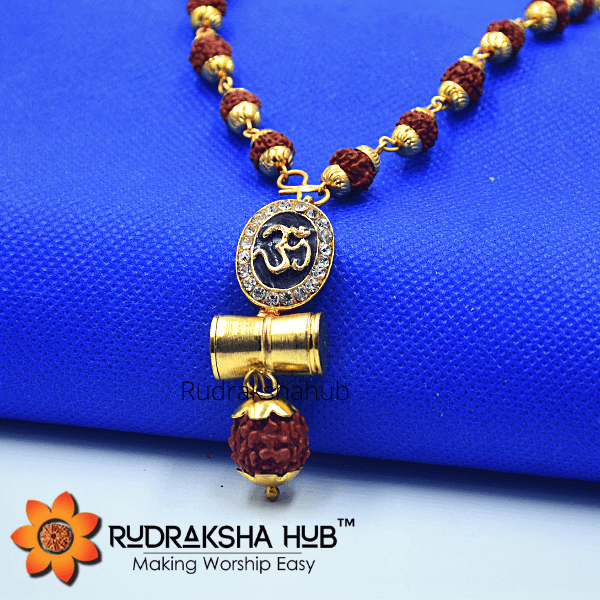 Om With Damru Pendant