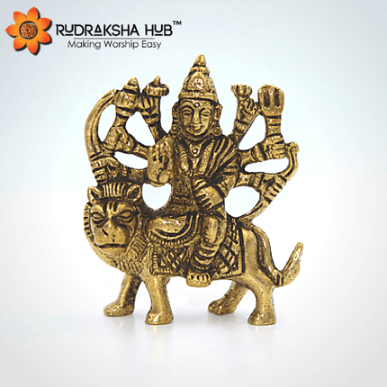 दुर्गा माता पीतल की मूर्ति (छोटी)