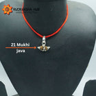 21 Mukhi Rudraksha Pure Silver Pendant