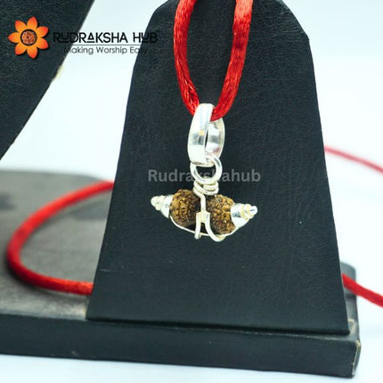 21 Mukhi Rudraksha Pure Silver Pendant