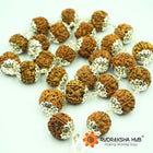 Rudraksha Kantha Mala Pure Silver Capped