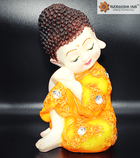 भगवान बुद्ध चिंतन मुद्रा नारंगी