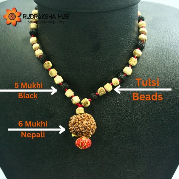 Rudraksha Tulsi Mala