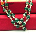 Green Hakik Pure Silver Mala