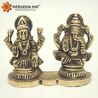 गणेश लक्ष्मी मूर्ति पीतल छोटी