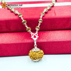 चांदी की माला में 8 मुखी रुद्राक्ष