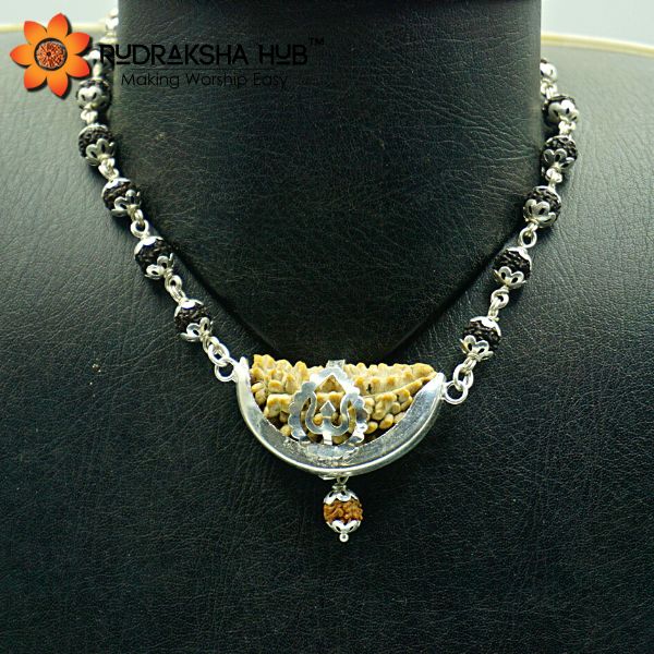 1 Mukhi Rudraksha in Pure Silver Black Mala
