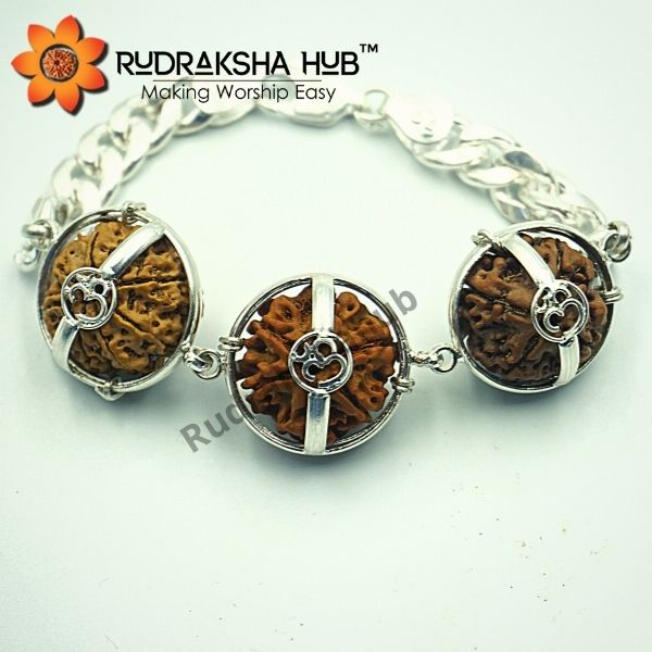 Rudraksha Silver Bracelets