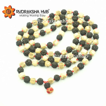 Black Rudraksha Tulsi Mala