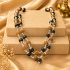 Karungali Rudraksha Mala Silver Capped