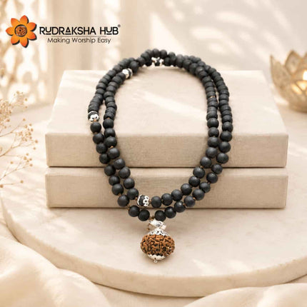 9 Mukhi Rudraksha Karungali Mala