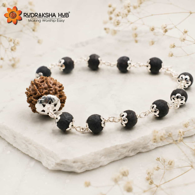 9 Mukhi Rudraksha Karungali Bracelet