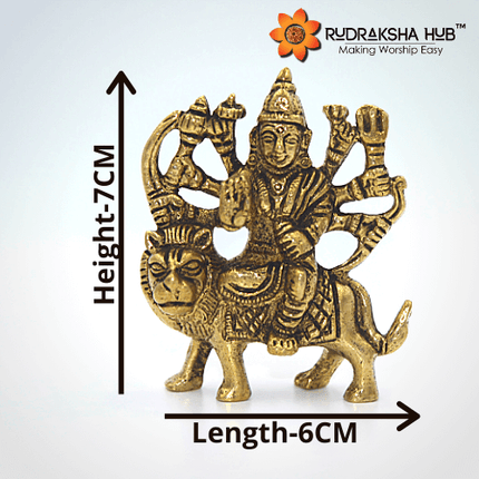 दुर्गा माता पीतल की मूर्ति (छोटी)