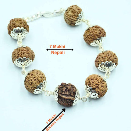 Mahalakshmi Rudraksha SIlver Bracelet For Money