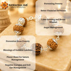 Mahalakshmi Rudraksha SIlver Bracelet For Money