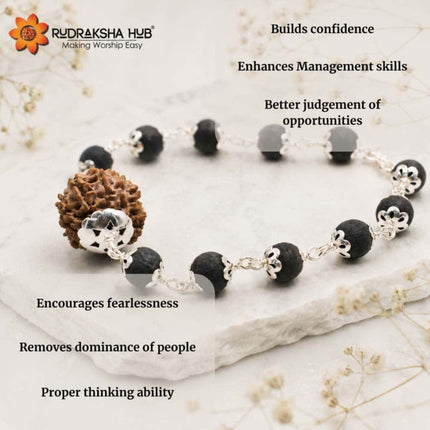 9 Mukhi Rudraksha Karungali Bracelet