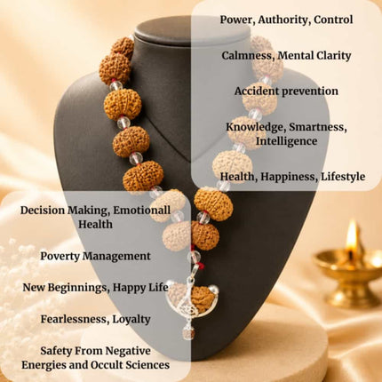 1-14 Mukhi Nepali Siddha Mala Sphatik