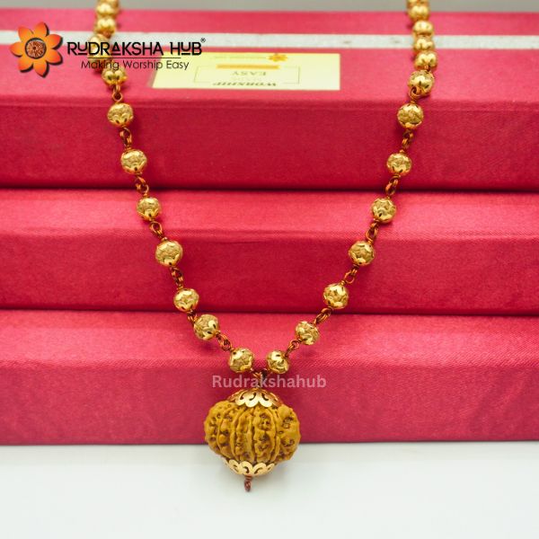 11 Mukhi Rudraksha Copper Capped