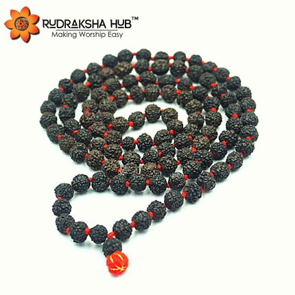 काली रुद्राक्ष माला 6 मिमी