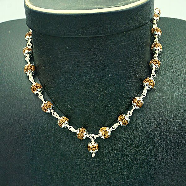 6 Mukhi Rudraksha Pure Silver Mala