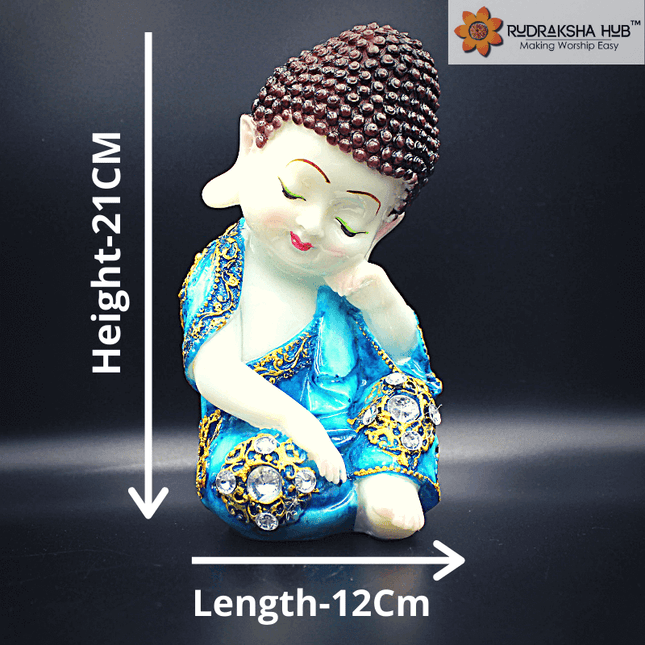 भगवान बुद्ध चिंतन मुद्रा नीला