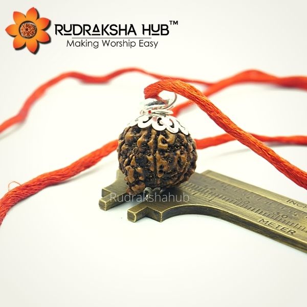 Ganesha Rudraksha Pure Silver Pendant