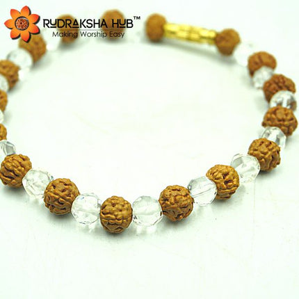 Rudraksha Sphatik Bracelet