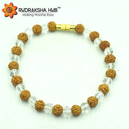 Rudraksha Sphatik Bracelet