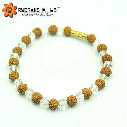 Rudraksha Sphatik Bracelet
