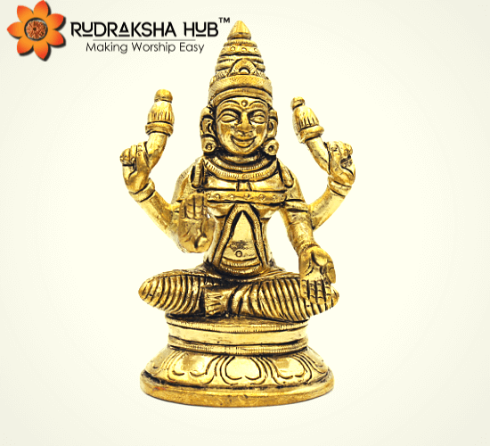 गणेश लक्ष्मी अष्टधातु मूर्ति (मध्यम)