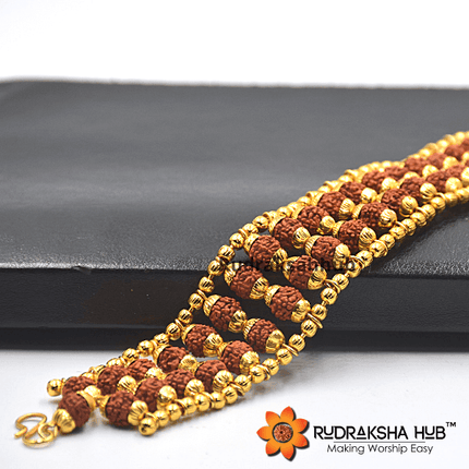Single Line Rudraksha Bracelet