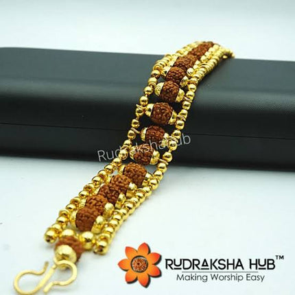Single Line Rudraksha Bracelet