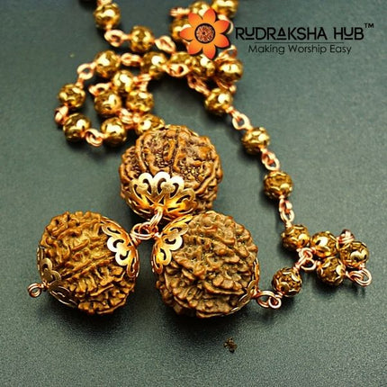 Kaal Sarp Dosh Rudraksha Kawach Copper Capped