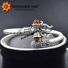 Bahubali Kada Rudraksha Trishul Silver (Big)