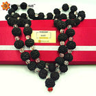 Sphatik Black Rudraksha Kantha Mala