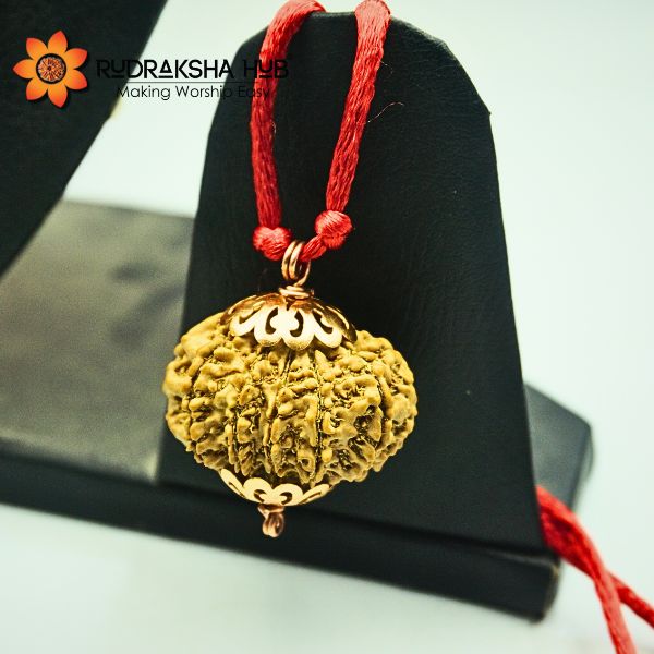 13 Mukhi Rudraksha Pendant Pure Copper