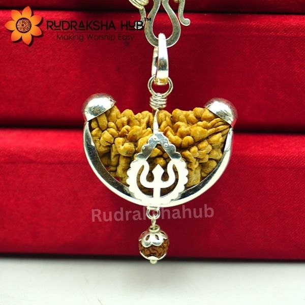 1 Mukhi Rudraksha Pure Silver Kantha Mala